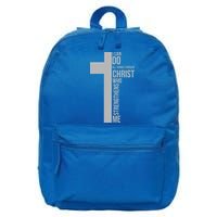 I Can Do All Things Through Christ Who Strengthens Me Cross 16 in Basic Backpack