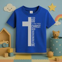 I Can Do All Things Through Christ Who Strengthens Me Cross Toddler T-Shirt