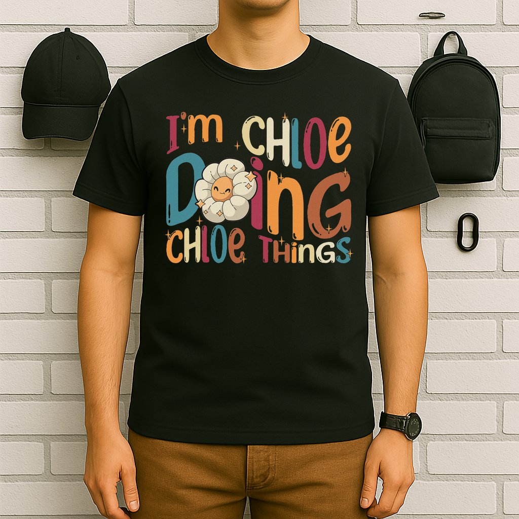 I'm Chloe Doing Chloe Things, Funny Groovy Retro Chloe T-Shirt