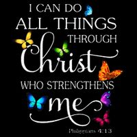 I Can Do All Things Through Christ Butterfly Art Religious Impact Tech Backpack