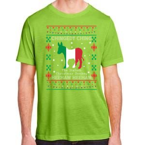 Italian Christmas Donkey Italy Ugly Christmas Adult ChromaSoft Performance T-Shirt