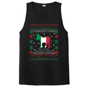 Italian Christmas Donkey Italy Ugly Christmas PosiCharge Competitor Tank