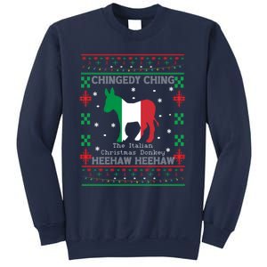 Italian Christmas Donkey Italy Ugly Christmas Sweatshirt