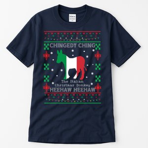 Italian Christmas Donkey Italy Ugly Christmas Tall T-Shirt