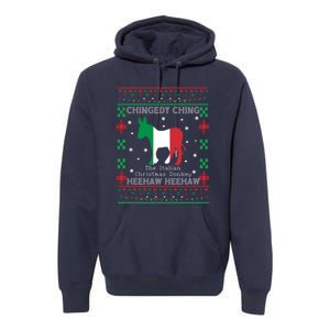 Italian Christmas Donkey Italy Ugly Christmas Premium Hoodie