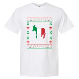 Italian Christmas Donkey Italy Ugly Christmas Garment-Dyed Heavyweight T-Shirt