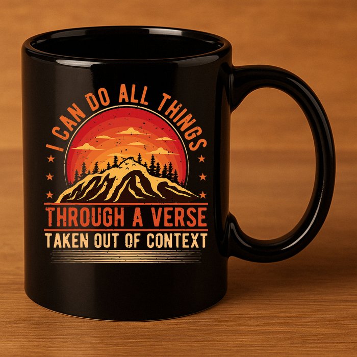 I Can Do All Things Through A Verse Taken Out Of Context 11oz C Handle Ceramic Mug