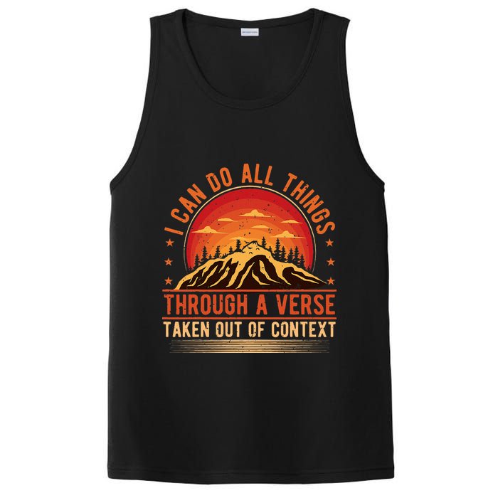 I Can Do All Things Through A Verse Taken Out Of Context PosiCharge Competitor Tank