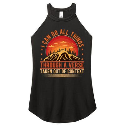 I Can Do All Things Through A Verse Taken Out Of Context Women's Perfect Tri Rocker Tank