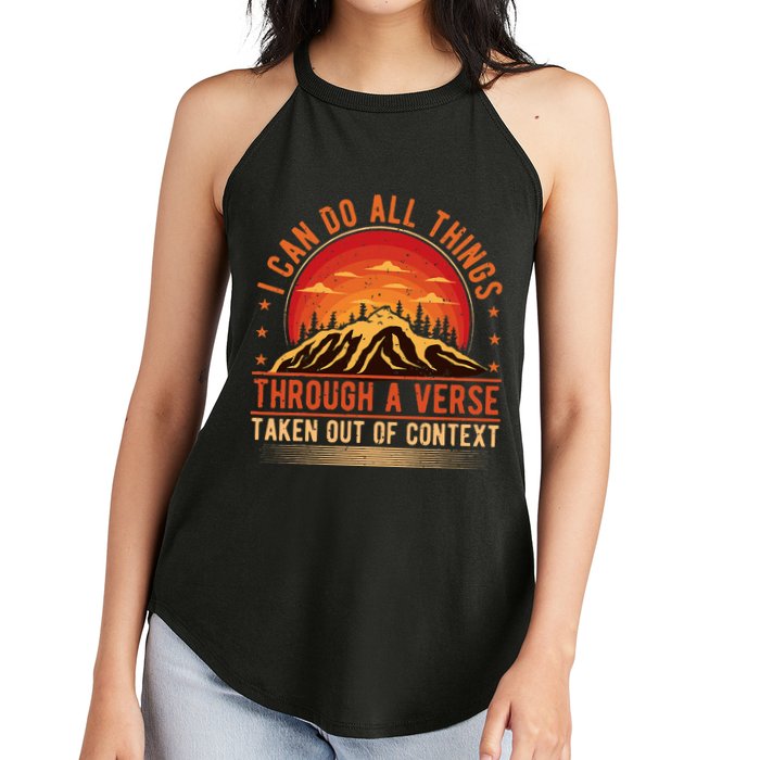 I Can Do All Things Through A Verse Taken Out Of Context Women's Perfect Tri Rocker Tank