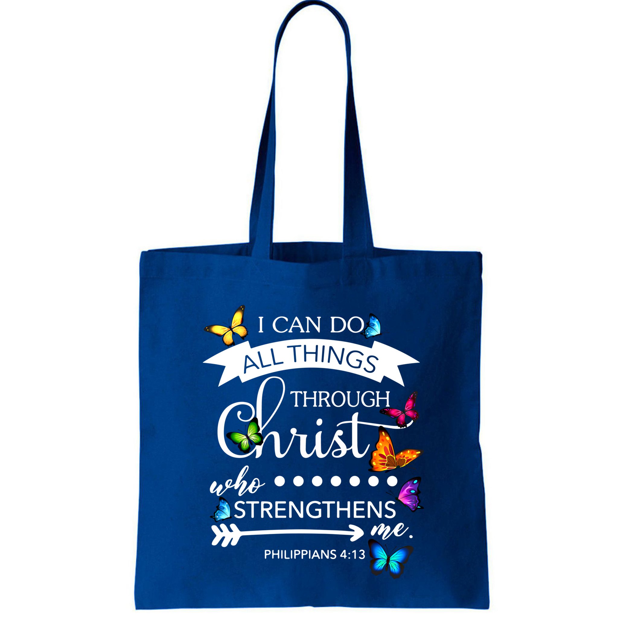 I Can Do All Things Through Christ Butterfly Art Religion Gift Bag