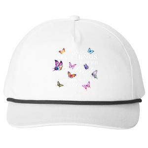 I Can Do All Things Through Christ Butterfly Art Religious TShirt Snapback Five-Panel Rope Hat