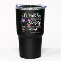 I Can Do All Things Through Christ Butterfly Art Religious TShirt Tumbler