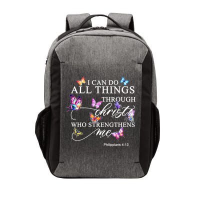 I Can Do All Things Through Christ Butterfly Art Religious TShirt Vector Backpack