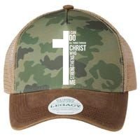 I Can Do All Things Through Christ Who Strengthens Me Cross Legacy Tie Dye Trucker Hat