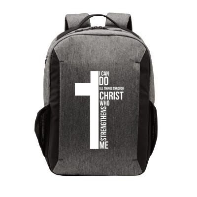 I Can Do All Things Through Christ Who Strengthens Me Cross Vector Backpack