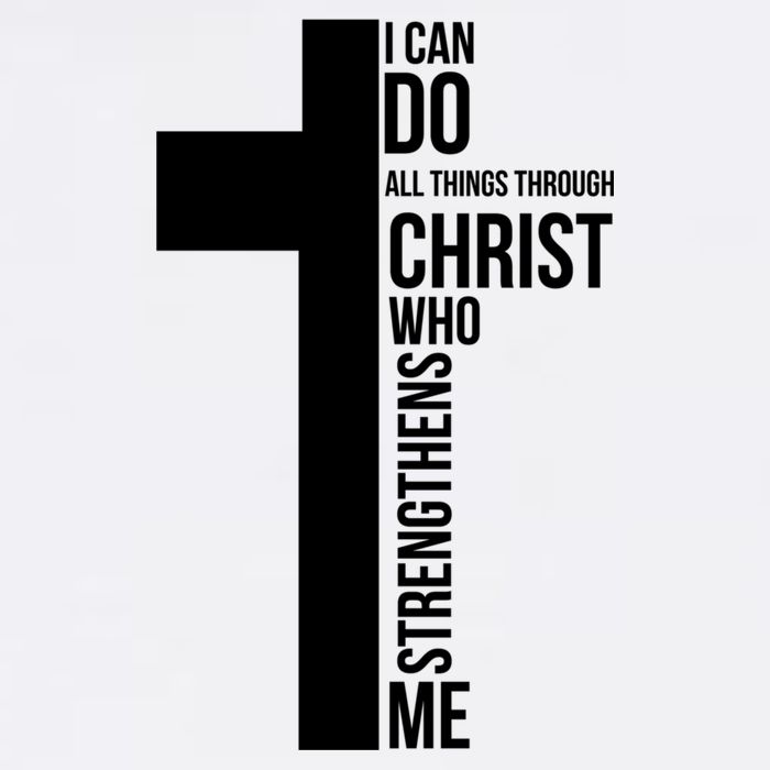 I Can Do All Things Through Christ Who Strengthens Me Cross Cool Comfort Performance Bucket Hat