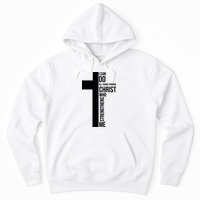 I Can Do All Things Through Christ Who Strengthens Me Cross Hoodie