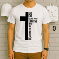 I Can Do All Things Through Christ Who Strengthens Me Cross T-Shirt