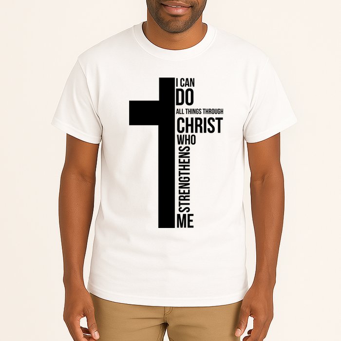 I Can Do All Things Through Christ Who Strengthens Me Cross Tall T-Shirt