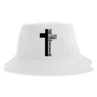 I Can Do All Things Through Christ Who Strengthens Me Cross Sustainable Bucket Hat