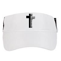 I Can Do All Things Through Christ Who Strengthens Me Cross Adult Drive Performance Visor