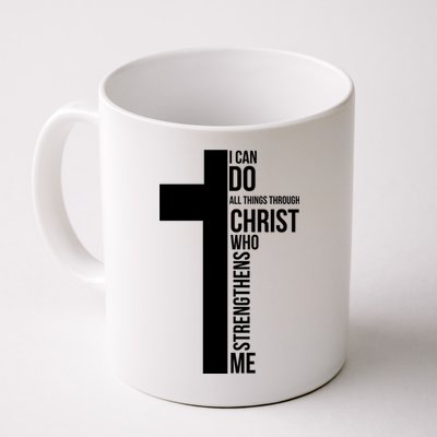 I Can Do All Things Through Christ Who Strengthens Me Cross Mug