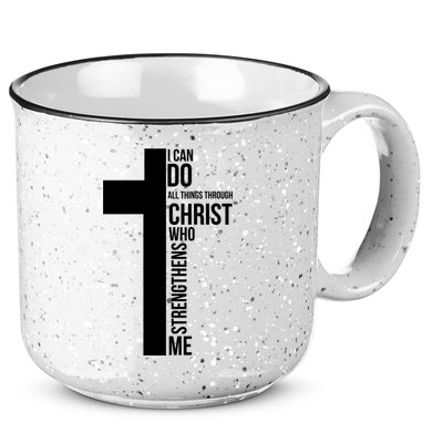I Can Do All Things Through Christ Who Strengthens Me Cross 15oz Campfire Ceramic Mug