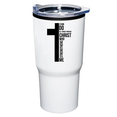 I Can Do All Things Through Christ Who Strengthens Me Cross Tumbler