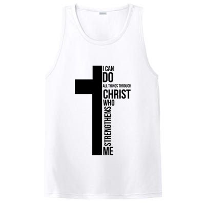 I Can Do All Things Through Christ Who Strengthens Me Cross PosiCharge Competitor Tank