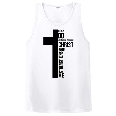 I Can Do All Things Through Christ Who Strengthens Me Cross PosiCharge Competitor Tank