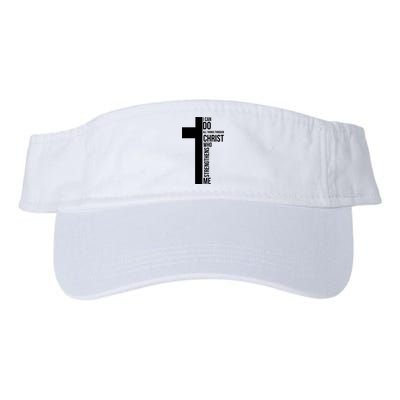 I Can Do All Things Through Christ Who Strengthens Me Cross Visor