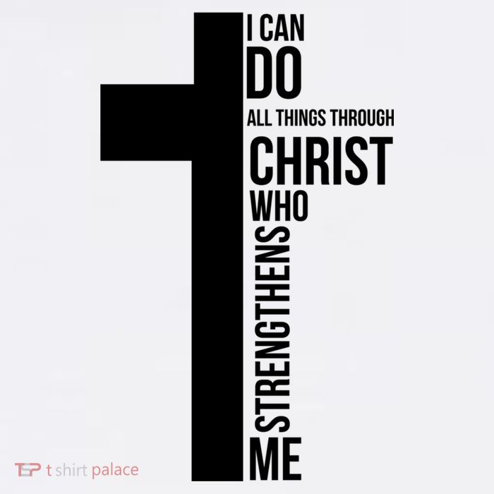 I Can Do All Things Through Christ Who Strengthens Me Cross Kids T-Shirt
