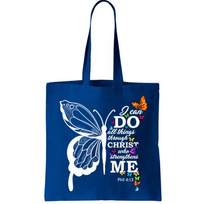 I Can Do All Things Through Christ Butterfly Art Religious Funny Gift Bag
