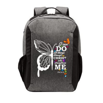 I Can Do All Things Through Christ Butterfly Art Religious Funny Gift Vector Backpack