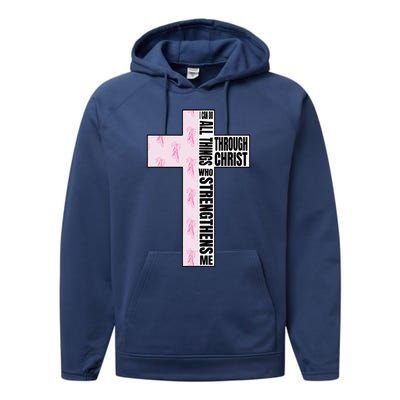 I Can Do All Things Through Christ Who Strengthens Dancer Performance Fleece Hoodie