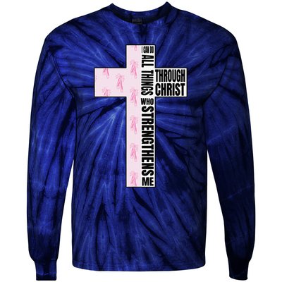 I Can Do All Things Through Christ Who Strengthens Dancer Tie-Dye Long Sleeve Shirt