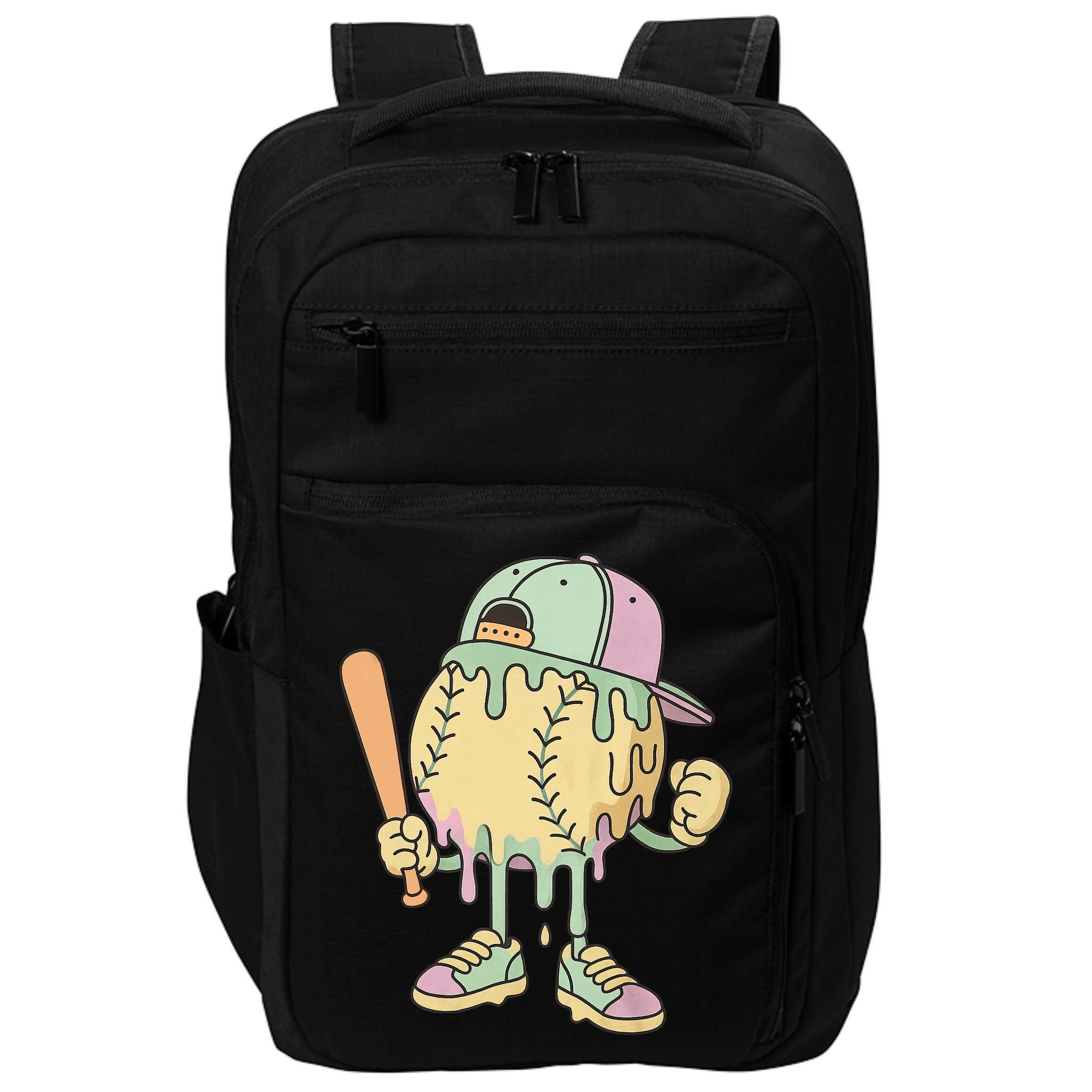 Ice Cream Drip Baseball Spots Retro Impact Tech Backpack