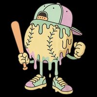 Ice Cream Drip Baseball Spots Retro Sustainable Bucket Hat
