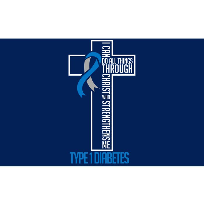 I Can Do Things Jesus Who Strenghtens Me Diabetes Type 1 Bumper Sticker