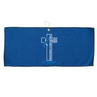 I Can Do Things Jesus Who Strenghtens Me Diabetes Type 1 Large Microfiber Waffle Golf Towel