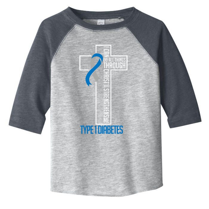 I Can Do Things Jesus Who Strenghtens Me Diabetes Type 1 Toddler Fine Jersey T-Shirt