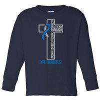 I Can Do Things Jesus Who Strenghtens Me Diabetes Type 1 Toddler Long Sleeve Shirt