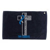 I Can Do Things Jesus Who Strenghtens Me Diabetes Type 1 Grommeted Golf Towel