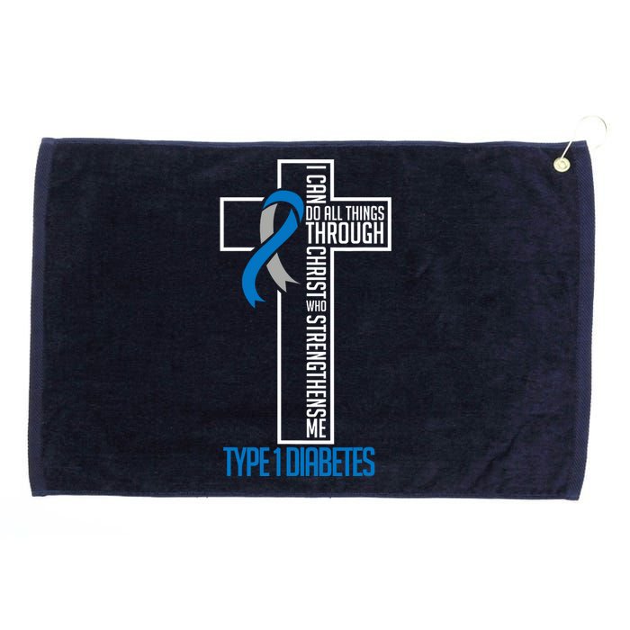 I Can Do Things Jesus Who Strenghtens Me Diabetes Type 1 Grommeted Golf Towel