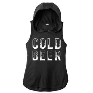 Ice Cold Beer Ladies PosiCharge Tri-Blend Wicking Draft Hoodie Tank