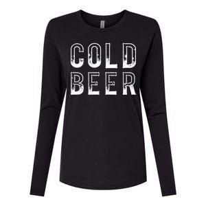 Ice Cold Beer Womens Cotton Relaxed Long Sleeve T-Shirt