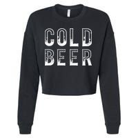 Ice Cold Beer Cropped Pullover Crew