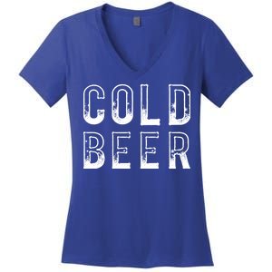 Ice Cold Beer Women's V-Neck T-Shirt