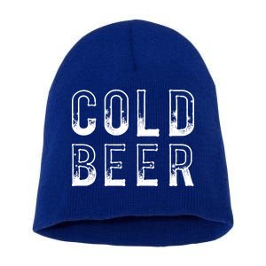 Ice Cold Beer Short Acrylic Beanie